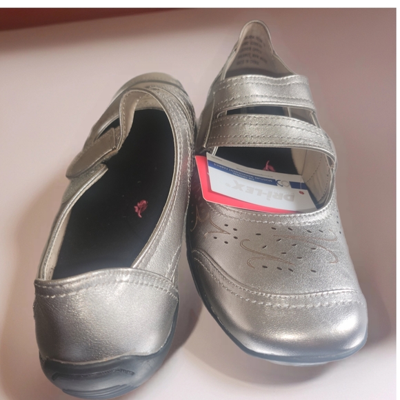 Ros Hommerson 62005 Chelsa Pewter Mary Jane Comfort Flats Size 10.5 Brand New - Picture 3 of 7